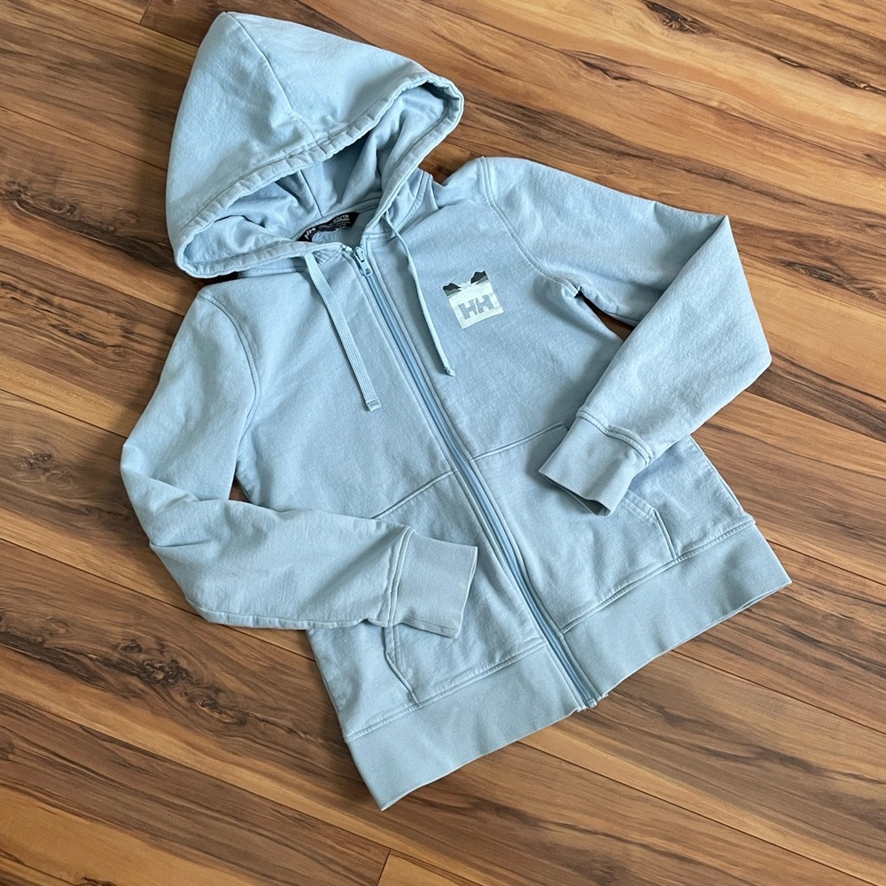 Helly Hansen Women’s Light Blue Hoodie XS super cozy cotton